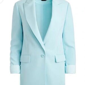 Alice + Olivia Light Blue Blazer Justine's of the-moment perfectly blazer.